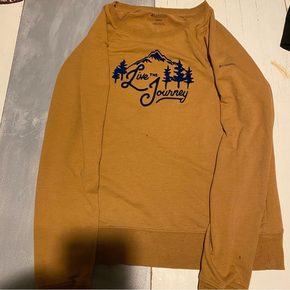 Columbia “Live the Journey” Sweatshirt. Women’s size XS